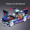 New 1:24 Scale Miniature Alloy 300SL Retro Car Toy Model 4 Doors Openable Vehicle Sound and Light Car Children's Day Gift