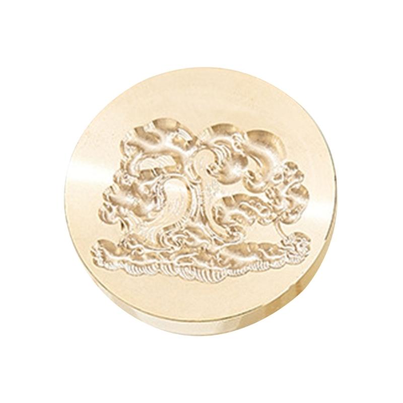 Волнистая текстурированная головка штампа для восковой печати Металлическая головка штампа для воска для валентинки, открытки на день рождения, приглашений, конверта