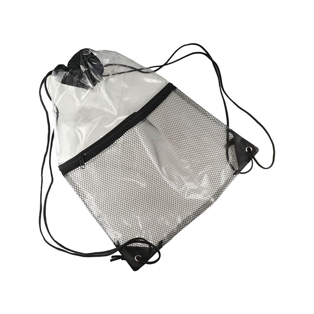 Foldable Drawstring Backpack Large Capacity Jelly Bag Casual PVC Transparent Bag Sports