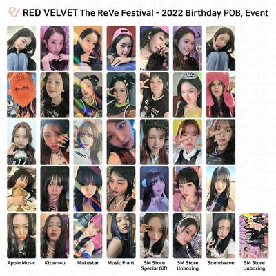 Red Velvet Фотооткрытка ко дню рождения The Reve Festival 2022 POB KT4 AM MS MP SM SW KPOP