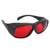 Laser Safety Glasses 200 To 590nm Black Frame Red Lens Eye Protection Goggles for Laboratory