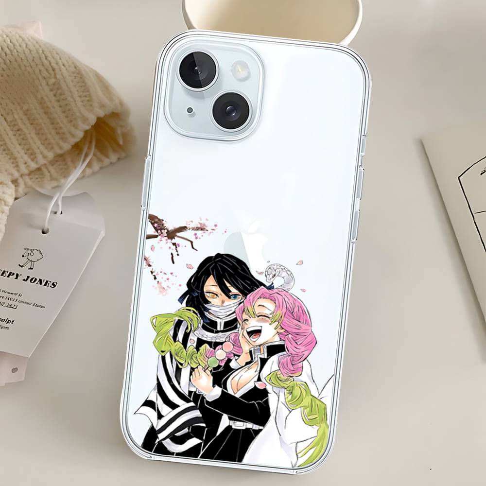Чехол для телефона M-Mit-suris и O-Oba-nais Для Iphone17 16 15 11 13 14 Pro Max 7 8 Plus X Xr Xs Max Se2020 12mini Прозрачный Чехол
