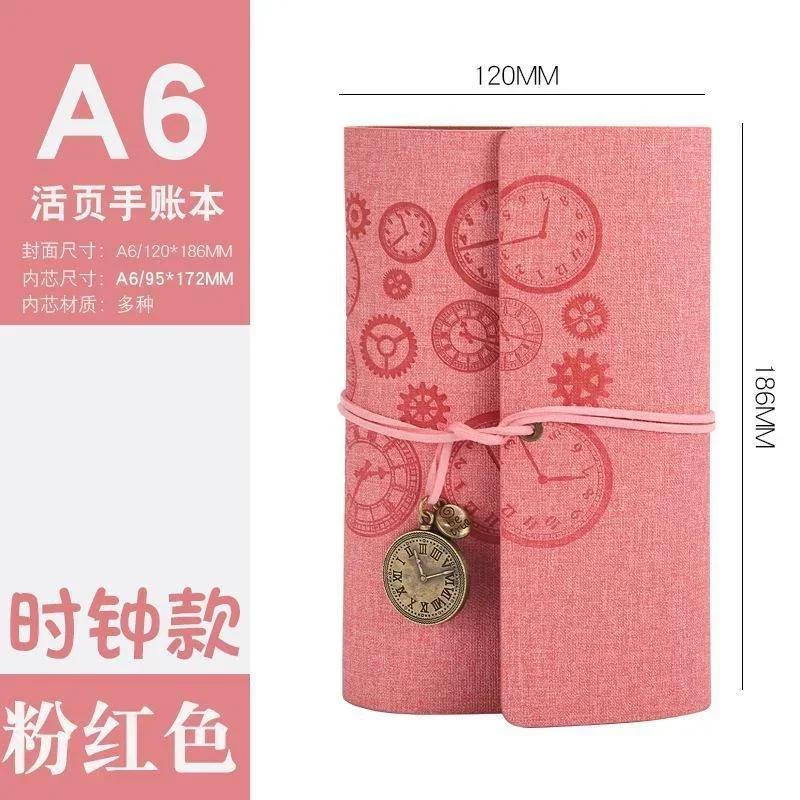 Vintage A6 Retro PU Leather Notebook Diary Notepad Planner Business Executive Writing Pads for Office School Stationery Supplies