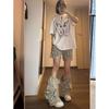 Harajuku Vintage High Waist Loose Jeans Pockets Patchwork Sexy Брюки женские Y2K Wide Leg Baggy High Street Style Denim Брюки