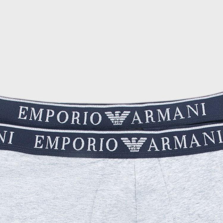 Emporio Armani Эластичные боксеры с принтом 2 шт. Мужское нижнее белье 111769-3F720-07448