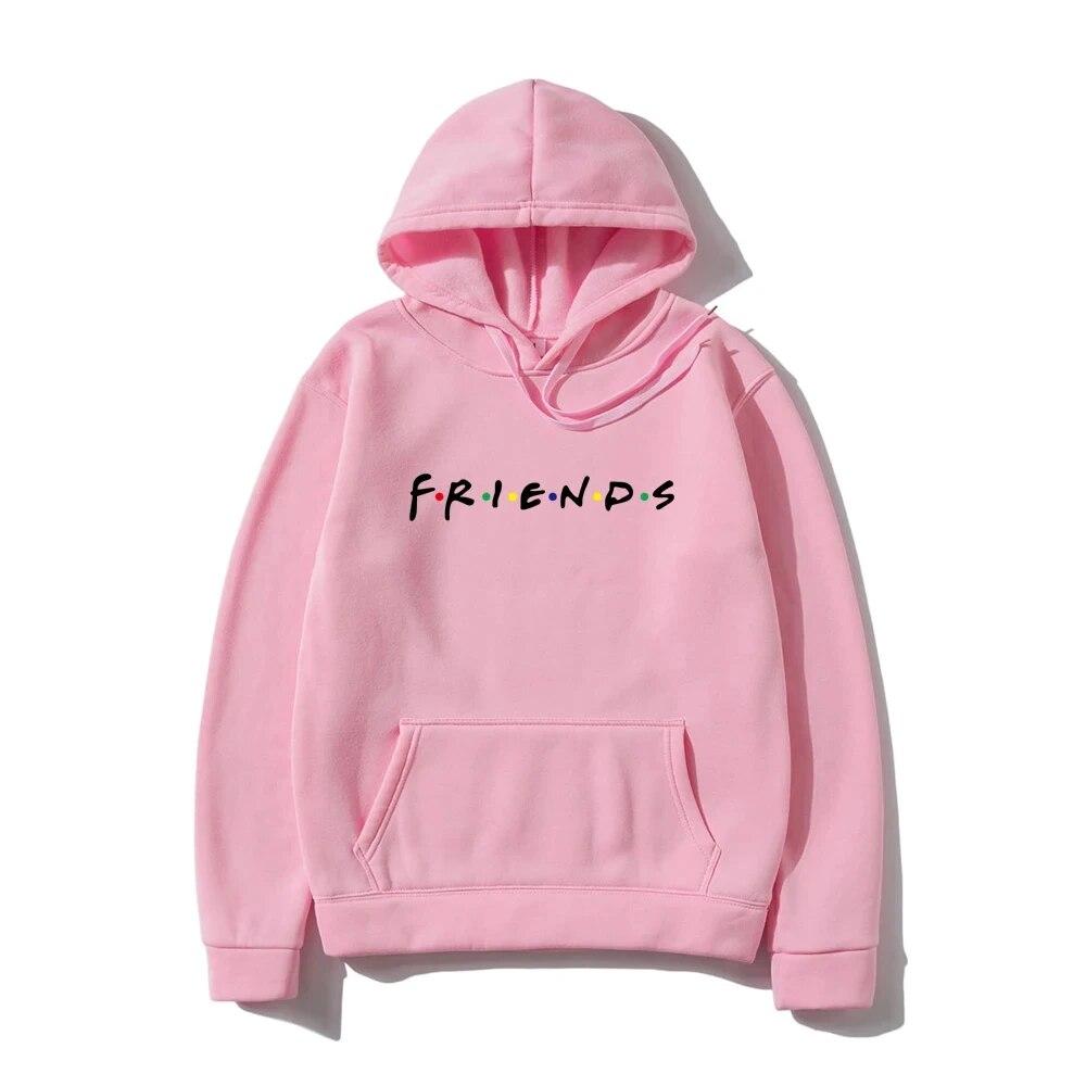 Осенние толстовки унисекс Harajuku Friends с принтом и длинными рукавами, большие толстовки с капюшоном Y2k, повседневная женская толстовка с капюшоном, одежда унисекс