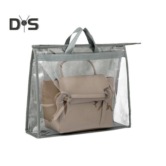 Сумка-пылесборник, прозрачный органайзер для хранения сумок с ручкой, прозрачный дизайн, легкая идентификация, влагонепроницаемая сумка для хранения