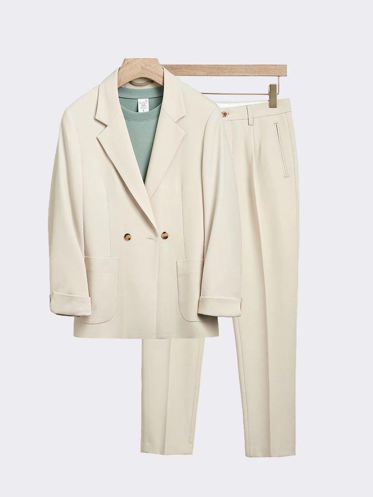 Мужской свободный пиджак в японском стиле в корейском стиле — стильный, красивый и зрелый весенний модный