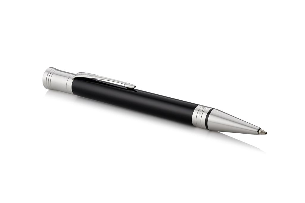 PARKER Шариковая ручка Duofold Classic Черный CT Средний стержень На масляной основе Подарочная коробка Оригинальный импортный продукт 1931390