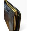 Used CELINE Vintage Leather Coin Purse Wallet Black Compact Bifold