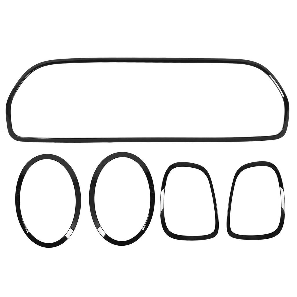 5pcs Gloss Black Headlight Taillight Grille Surround Cover Trims Kits 51119450552 Replacement for SE Standard F55 F56