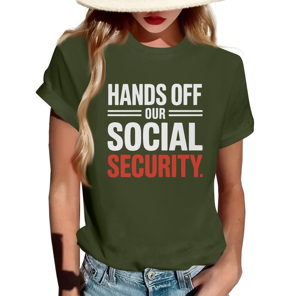 РУКИ ПРОЧЬ - Мужчины и женщины в одинаковом стиле Casual Fashion Street Slim с короткими рукавами Футболки Футболки вокруг текущих событий и политики