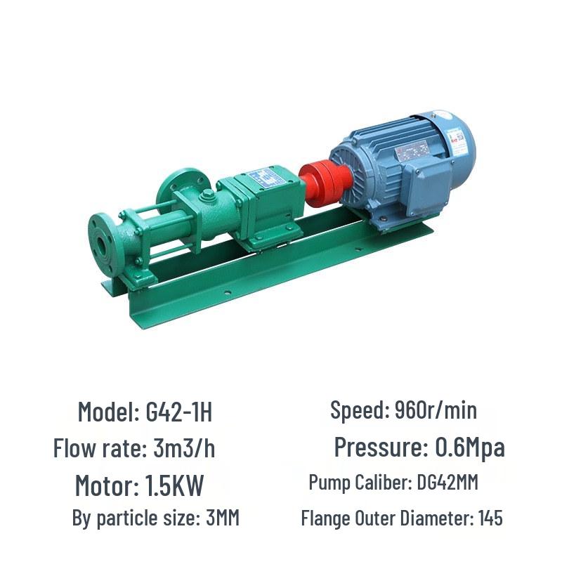 G-type Stepless Speed Regulation Single Screw Pump for Industrial Chemical and Sewage Treatment