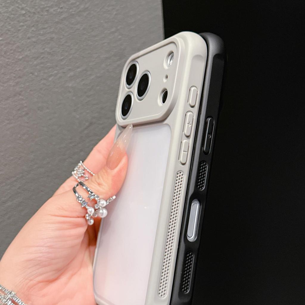 Матовый Полупрозрачный Чехол Полного Покрытия Ударопрочный для iPhone 17 Pro Max