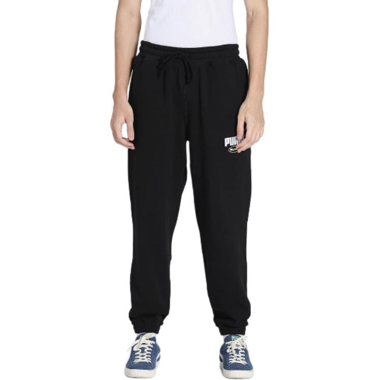 Puma Спортивные брюки унисекс черные средние 532443-01