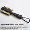 Golf Club Brush Dual Sided Nylon Bristles Golf Club Cleaning Tool