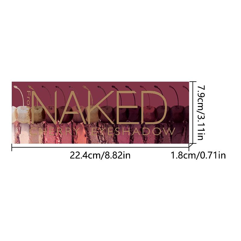 12-Color Eyeshadow Palette Pearlescent Shimmer Mirror Packaging Stage Makeup Effect Long-Lasting Waterproof Easy to Apply