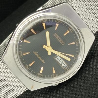 Б/У винтажные часы SEIKO AUTOMATIC 6309A из Японии мужские D/D черные 608h-a316682-9