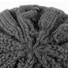 Short Brim Knitted Hat for Men Winter Warm Fleece Lined Thick Cable Knit Cuff Hat Soft Slouchy Skull Cap for Outdoors