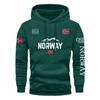 Printed Hooded Sweatshirt Loose Fit Casual Pullover Teens Daily Wear
