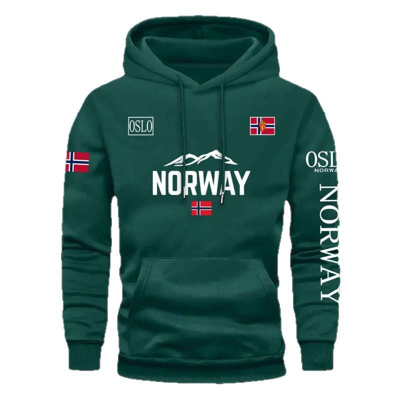 Printed Hooded Sweatshirt Loose Fit Casual Pullover Teens Daily Wear