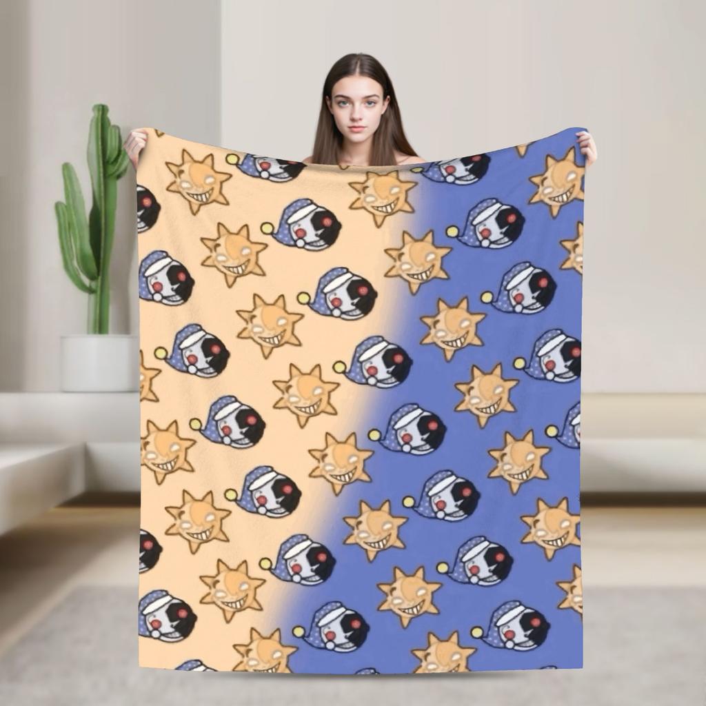 FNAFS At Freddy's Horror Blanket Camping Flannel Throw Blanket For Outdoor Soft Design Quality Bedspread Birthday Gift