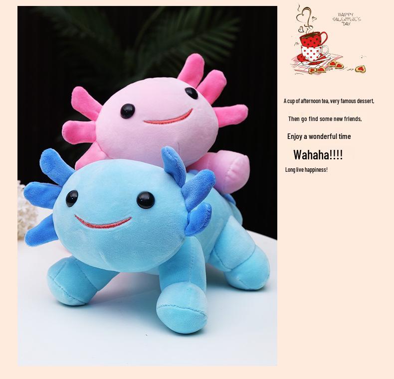 Axolotl Plush Doll: Multi-Color Four-Cornered Style