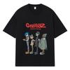 2026 Gorillaz DeterThin Узор Y2k Харадзюку Уличная одежда 100% Хлопок Футболка Повседневная Оверсайз Летняя Мужская Футболка