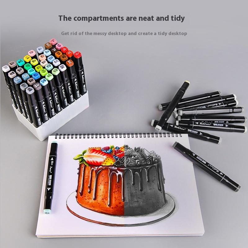 1/3Pcs 24/36/48 Slots Large-Capacity Marker Pen Holder Brush Pen Storage Rack Multifunctional Make-Up Brush Stand