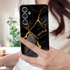 Чехол с мраморным узором для Samsung S26 Ultra S25 Edge S24 S23 Plus S22 S21 FE A15 A16 A17 A35 A36 A54 A55 A56 A57 5G Мягкая обложка с текстурой кожи