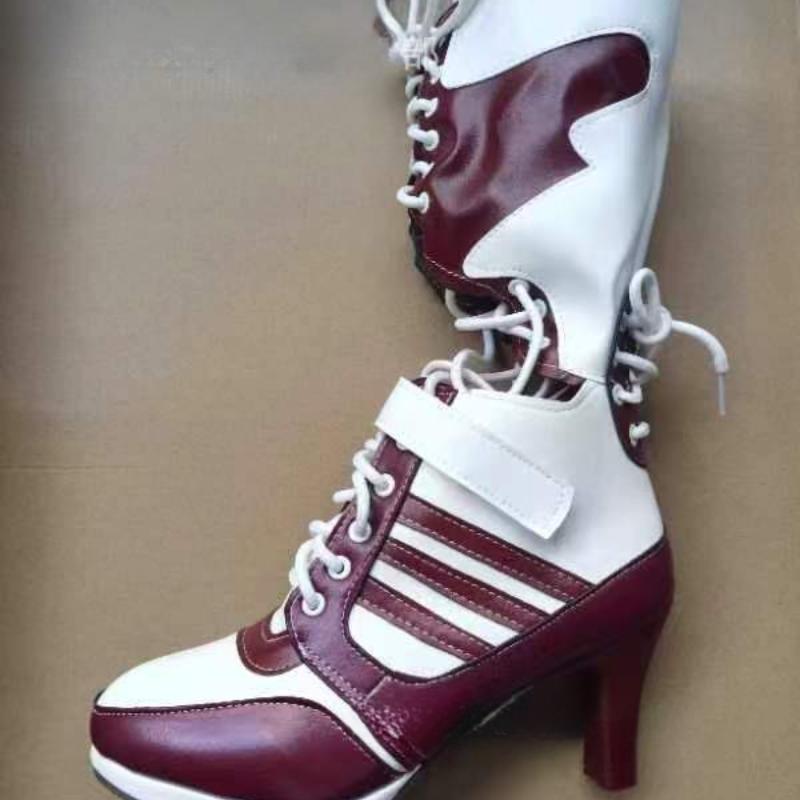 Модные женские ботильоны, костюмы, реквизит для взрослых, ботинки для косплея, аксессуары, обувь, ботинки для девочек, женская обувь для Хэллоуина, мужская обувь, белые ботильоны