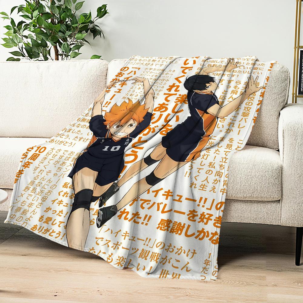 Комикс аниме арт H-Haikyu S-Shoyo Hinata Одеяло Фланелевое теплое мягкое плюшевое одеяло для дивана гостиной офиса спальни путешествий подарок