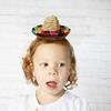 3 Pack Cinco De Mayo Fiesta Headbands Party Decorations Non Woven and Straw Sombrero Party Hats