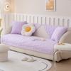 Macaron Color Non-slip Sofa Cushion Cushion Fabric Simple Modern Solid Color Sofa Towel Sofa Cover Universal for All Seasons