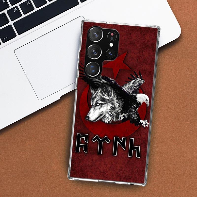 Чехол для телефона с турецким флагом для Samsung Galaxy S24 S23 S22 Ultra S21 S20 Fe S10 Plus S10E S9 S8 + Shell Coque