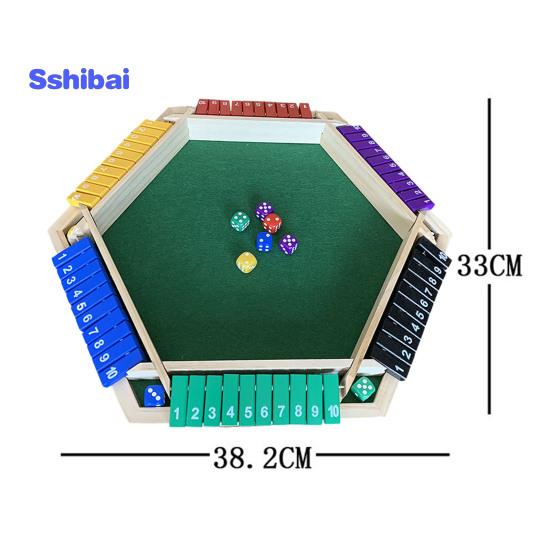 Настольная игра «Закрой коробку» с 12 кубиками, для 1–6 игроков Дети Взрослые Семейное развлечение Обучающая стратегия математических чисел Деревянная настольная игра Подарок на день рождения