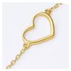[H2613] - Gold Plated Bracelet 'Love' - 13x15 Mm