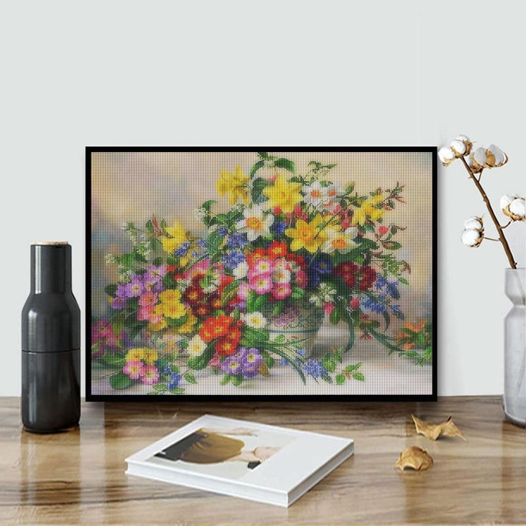 Полный круглый алмаз живопись цветок ремесло комплект 5D DIY Алмазная мозаика рукоделие украшение дома 30x40 см/12x16 дюймов