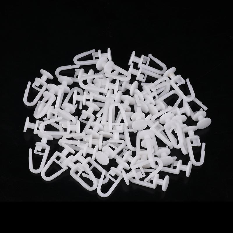 50 шт. карниз для штор Mute Slider пряжка для штор подвесная штора рулонная штора раздвижная шторная направляющая крючки для бегунков