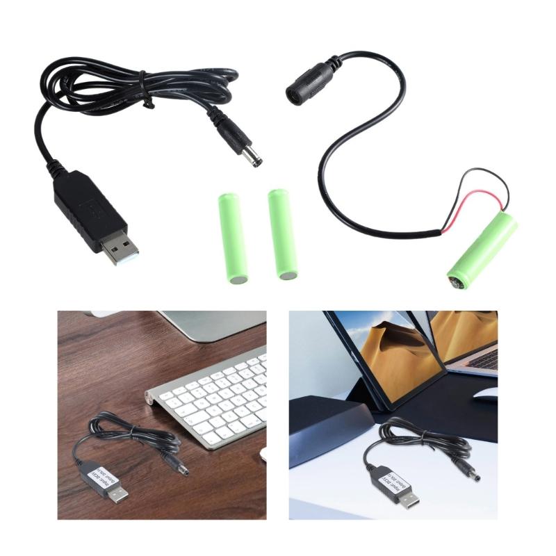 Устранители батарей USB 5 В на 4,5 В Линия батарей LR03 для светодиодного освещения, Адаптер питания для беспроводной электроники с пультом дистанционного управления