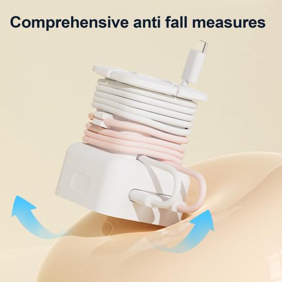 Силиконовый органайзер для кабеля 2-в-1, защита от переломов, с органайзером для хранения кабеля, портативная передача данных