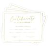 Certificate of Achievement Awards, 25 Blank Certificates of Achievement with Gold Foil Design, 8.5x11", Award Certificates for Students, Recognition,