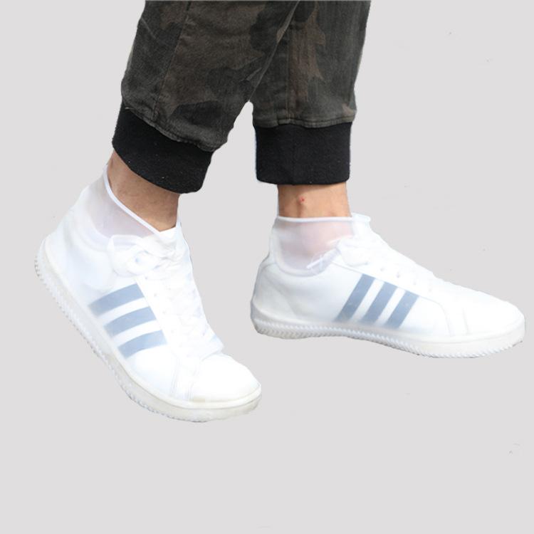 Портативный чехол на молнии для обуви унисекс, многоразовая водонепроницаемая защита для обуви, моющиеся силиконовые бахилы, дождевики, галоши для обуви