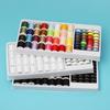 60-Color Sewing Thread Set: 32 Large Spools & 28 Metal Bobbins for Home Machines