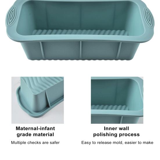 Yousheng Silicone Bread Mold Nonstick BPA Free Baking Pan for Homemade Loaf Cake Toast Meatloaf Food-Grade Easy Demold Reusable Kitchen Accessory
