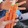 4pcs Multi-Expression Radish Shaped Gel Pens Creative Fresh Stationery Supplies Black Ink Fun Easter Gifts And Party Giveaways