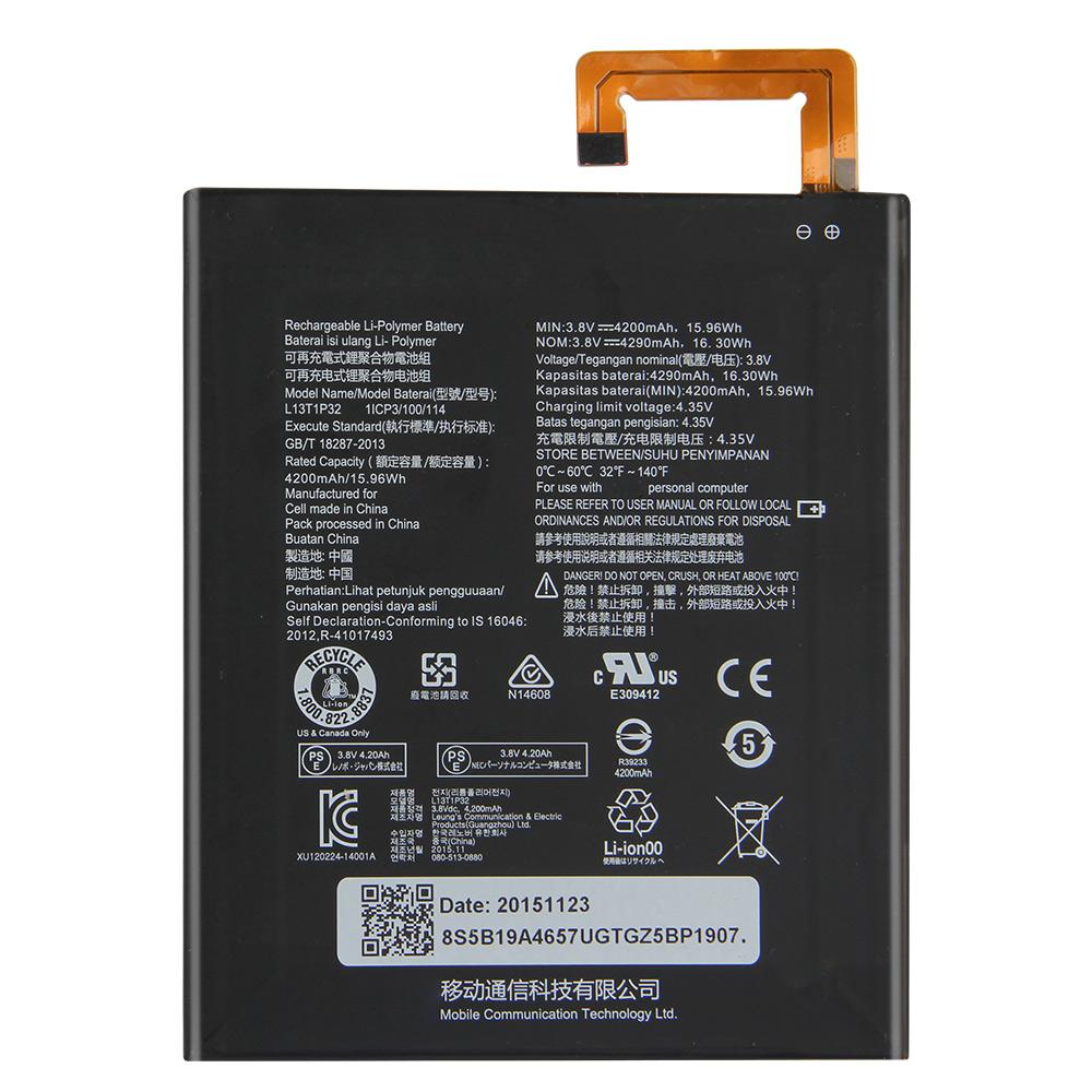 Оригинальный сменный аккумулятор для планшета L13D1P32 для Lenovo Tab 2 A5500 A8-50F/LC S8-50F/L L13T1P32 4290 мАч