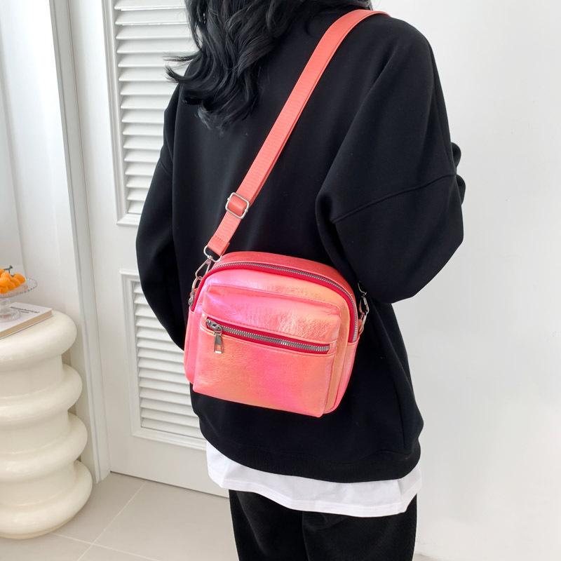 Модные женские сумки Весенние простые новые трендовые модные сумки через плечо Простые повседневные сумки Квадратные сумки на одно плечо