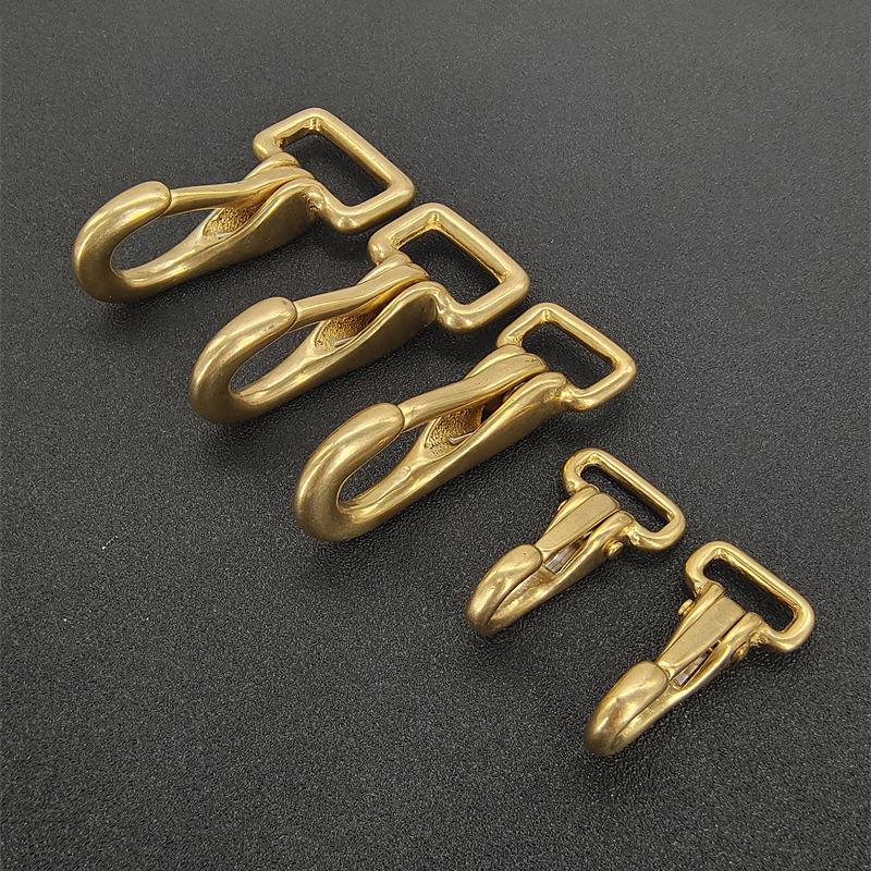 Латунный Карабин-Защелка Защелка-Триггер Пряжка Для Ремешка Сумки Поводка Упряжи Собаки Питомца Детали Брелок Аксессуары