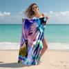 1pc KPop Demon Hunters RUMI5 Beach Towel, Comfortable and Thick, and Swimming/Bath/Picnic/Camping Towel, Suitable for Seaside Beaches